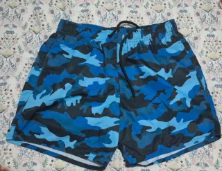 Bañador Camuflaje Azul Sinsay Talla S