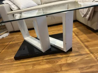 Mesa de centro de cristal