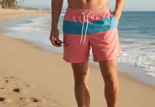 Bañador Hollister Coral