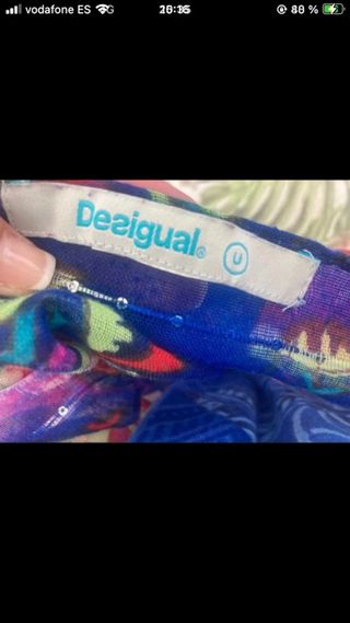 Pashmina Desigual Azul Multicolor