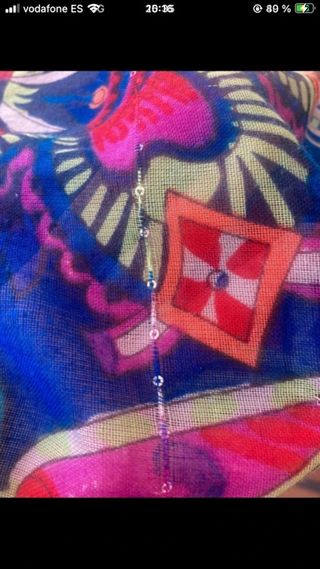 Pashmina Desigual Azul Multicolor