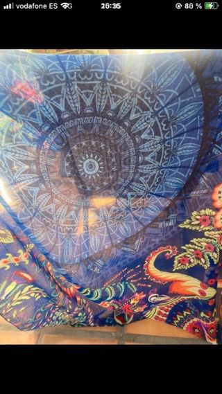 Pashmina Desigual Azul Multicolor