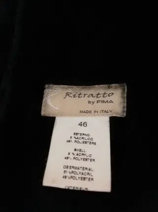 Cappotto M L donna nero Made in Italy