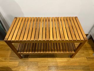 Mesa centro madera 2 pisos