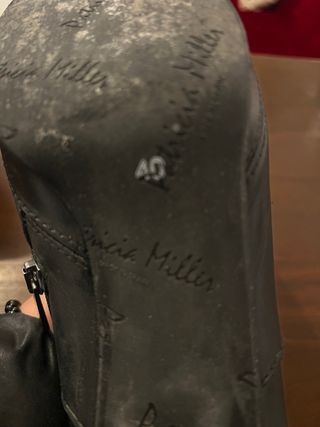 Botines Patricia Miller Piel Negro