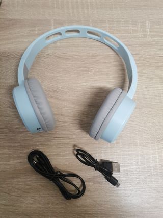 Auriculares Inalámbricos KM CS004 Azul/Gris