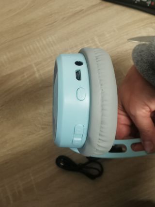 Auriculares Inalámbricos KM CS004 Azul/Gris