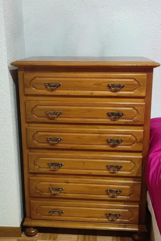 Pack dormitorio completo 6 piezas roble