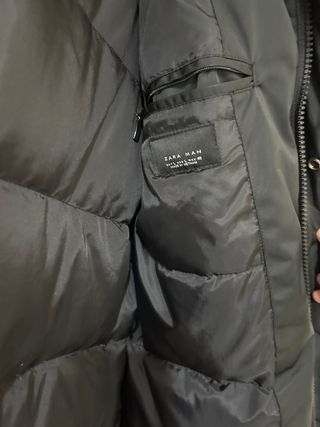 Parka Zara Negra Impermeable Frío