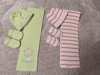 Conjunto bufanda, gorro y manoplas bebé
