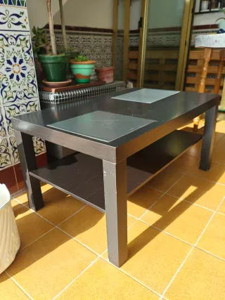 MESA BAJA NEGRA IKEA