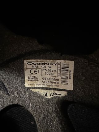 Casco Esquí Rojo Niño/Adulto Cabeza Pequeña