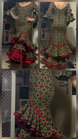 Vestido de flamenca con volantes