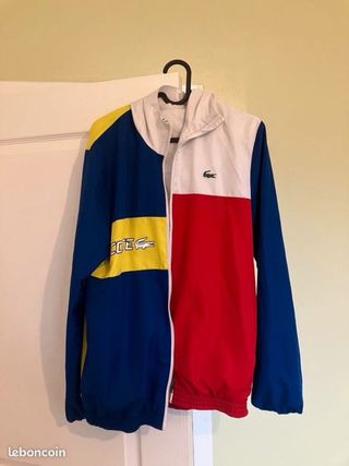 Chándal Lacoste Color Block Azul Blanco Rojo
