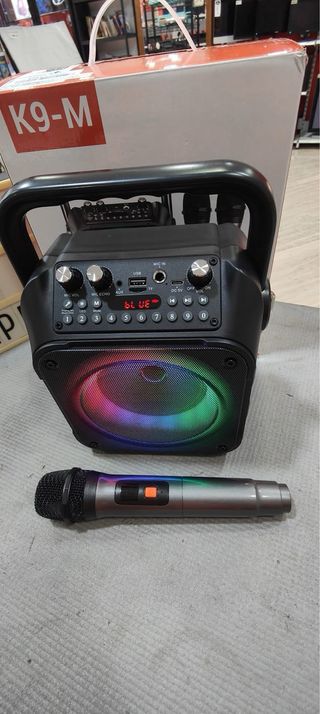 Altavoz Karaoke K9-M Bluetooth con 2 micros