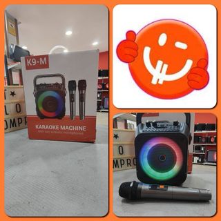 Altavoz Karaoke K9-M Bluetooth con 2 micros