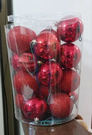 Palline Rosse per Albero di Natale