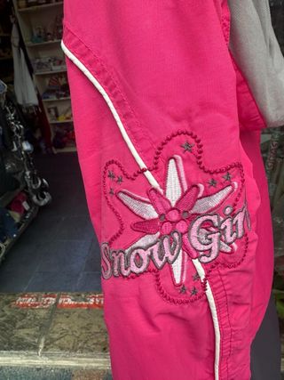Chaqueta de esquí rosa para niña