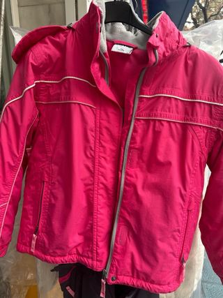 Chaqueta de esquí rosa para niña