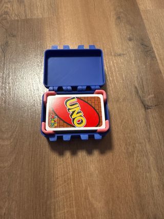 Caja para cartas UNO azul y rosa