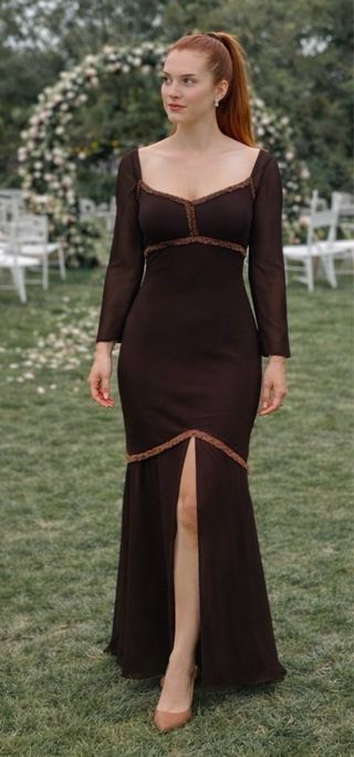 Vestido Cefira Lady Pipa Marrón