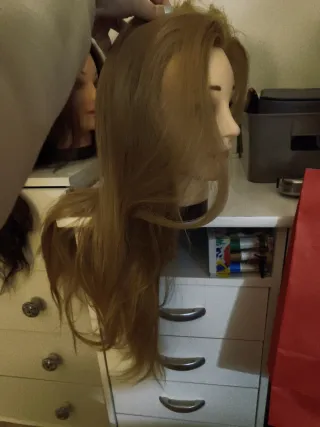 Cabeza Práctica Peluquería 50% Sintética