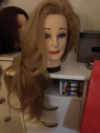Cabeza Práctica Peluquería 50% Sintética