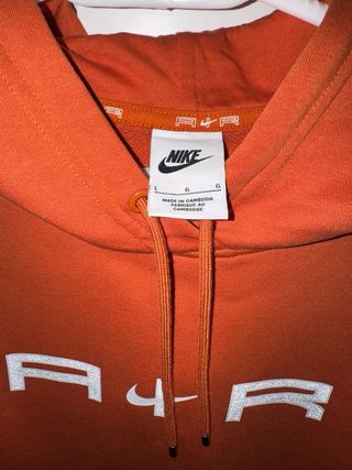 Sudadera Nike AIR Naranja.