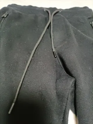 Pantalón Bershka Negro Cremalleras