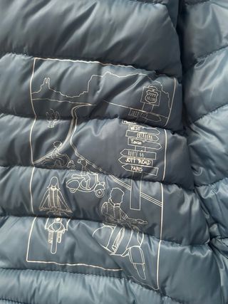 Chaqueta JOTT bomber plumas azul