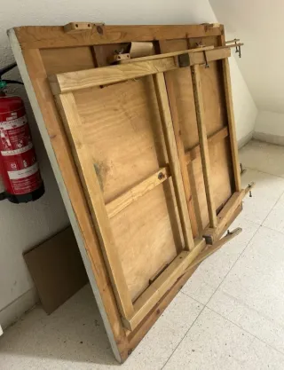 Mesa de ping pong plegable de madera