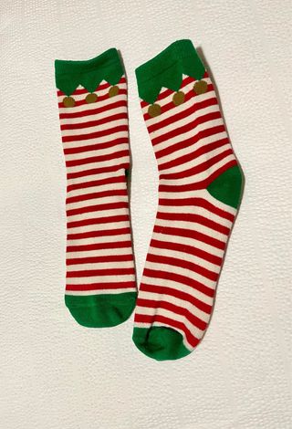 Calcetines rayas Navidad talla única