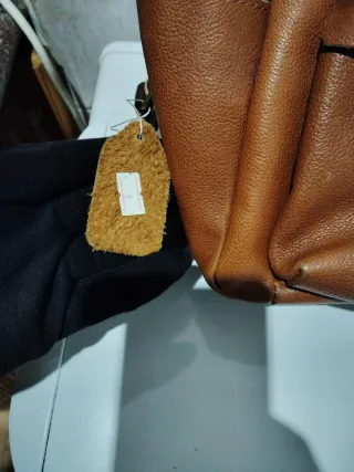 Mochila de piel auténtica