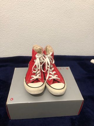 Zapatillas Converse All Star rojas altas
