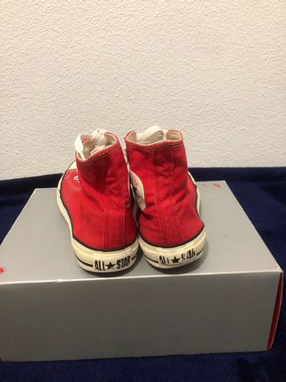 Zapatillas Converse All Star rojas altas