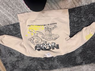 Sudadera Zara Niño Beige Dibujo