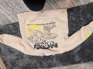 Sudadera Zara Niño Beige Dibujo