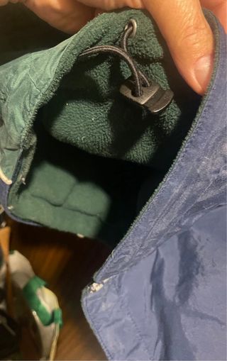 Anorak Polo Ralph Lauren azul y verde, diseño depo