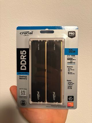 Crucial Pro ddr5 32gb (2x16gb) 6000MHz xmp / expo