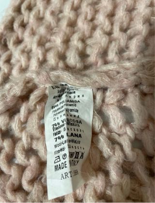 Cardigan Lana Rosa Taglia Unica