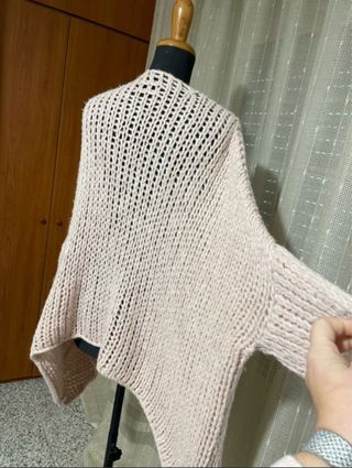 Cardigan Lana Rosa Taglia Unica