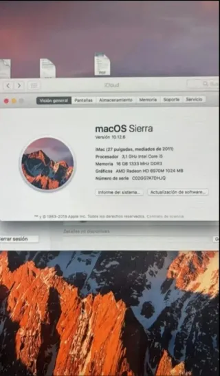 Apple iMac 27 macOS Sierra