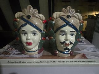 Teste di Moro Ceramica Coppia