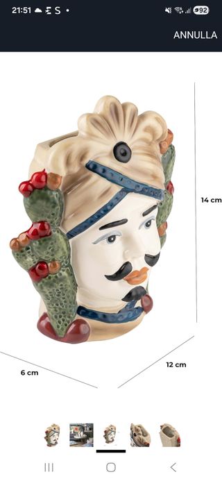 Teste di Moro Ceramica Coppia