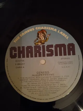 Vinilo Génesis Nursery Cryme
