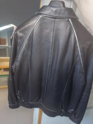 Cazadora Piel Negra Miguel Berbel