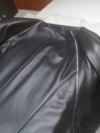 Cazadora Piel Negra Miguel Berbel