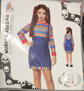 Disfraz Muñeca Asesina T. 10-12 años