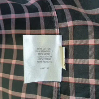 Camisa de hombre cuadros negro y rosa
