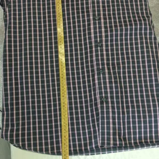 Camisa de hombre cuadros negro y rosa